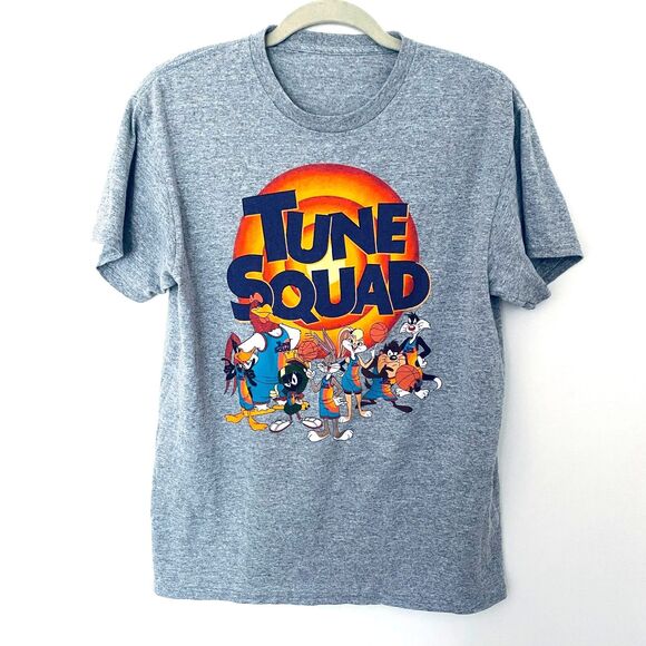 Space Jam Tune Squad Short Sleeve Gray T Shirt (No Sz Tag) - Picture 1 of 4